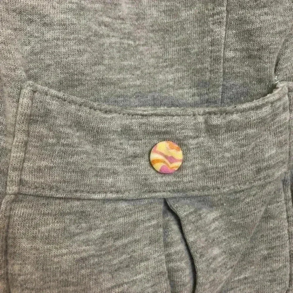 Roxy Grey Hoodie Floral Hood Size Extra Small - Picture 2 of 16